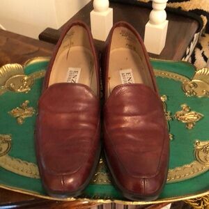 Enzo Angiolini vintage Brown Leather Loafers Slip-Ons